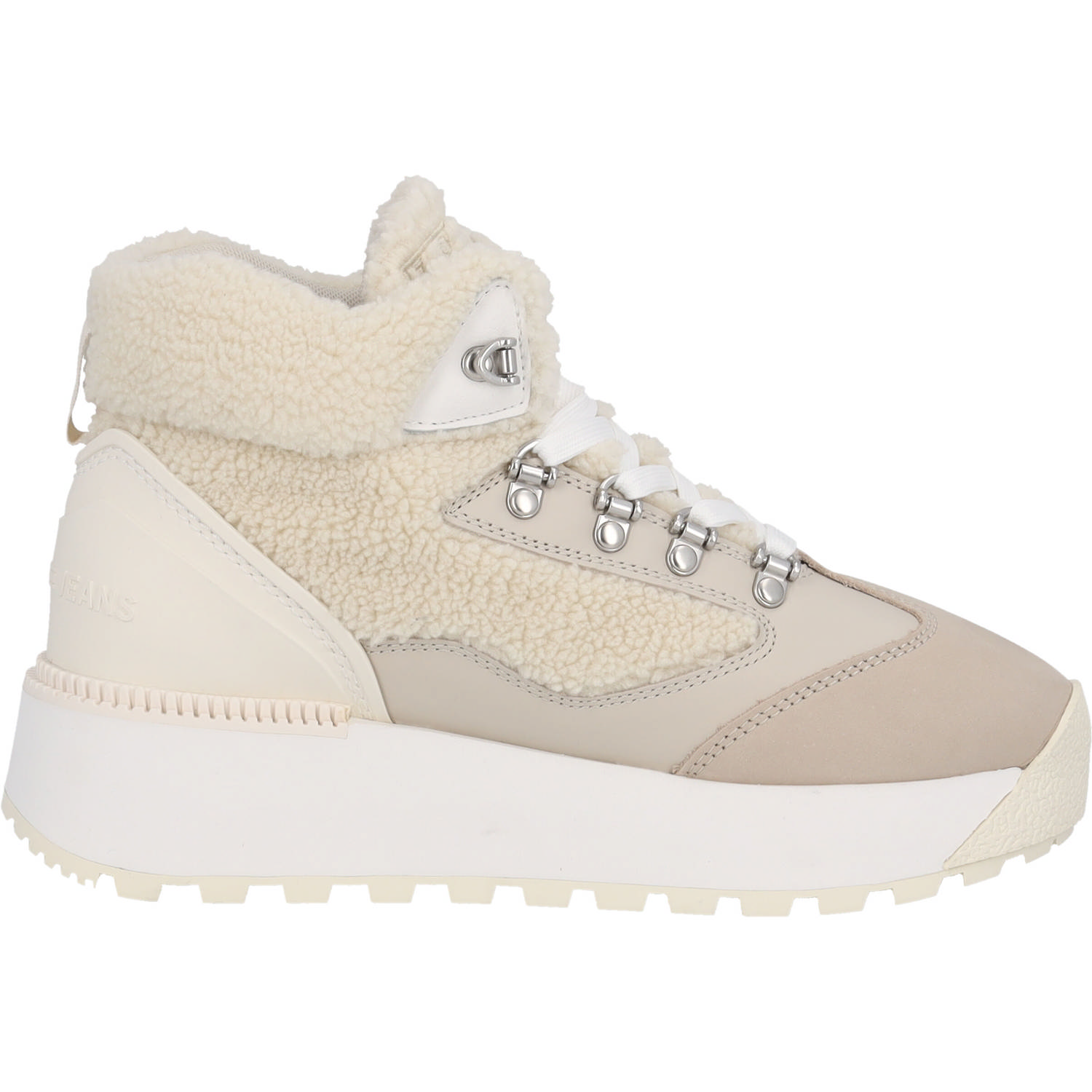 Tommy Hilfiger EN0EN02312, Schnürstiefel, Damen, Weiß (stone white)