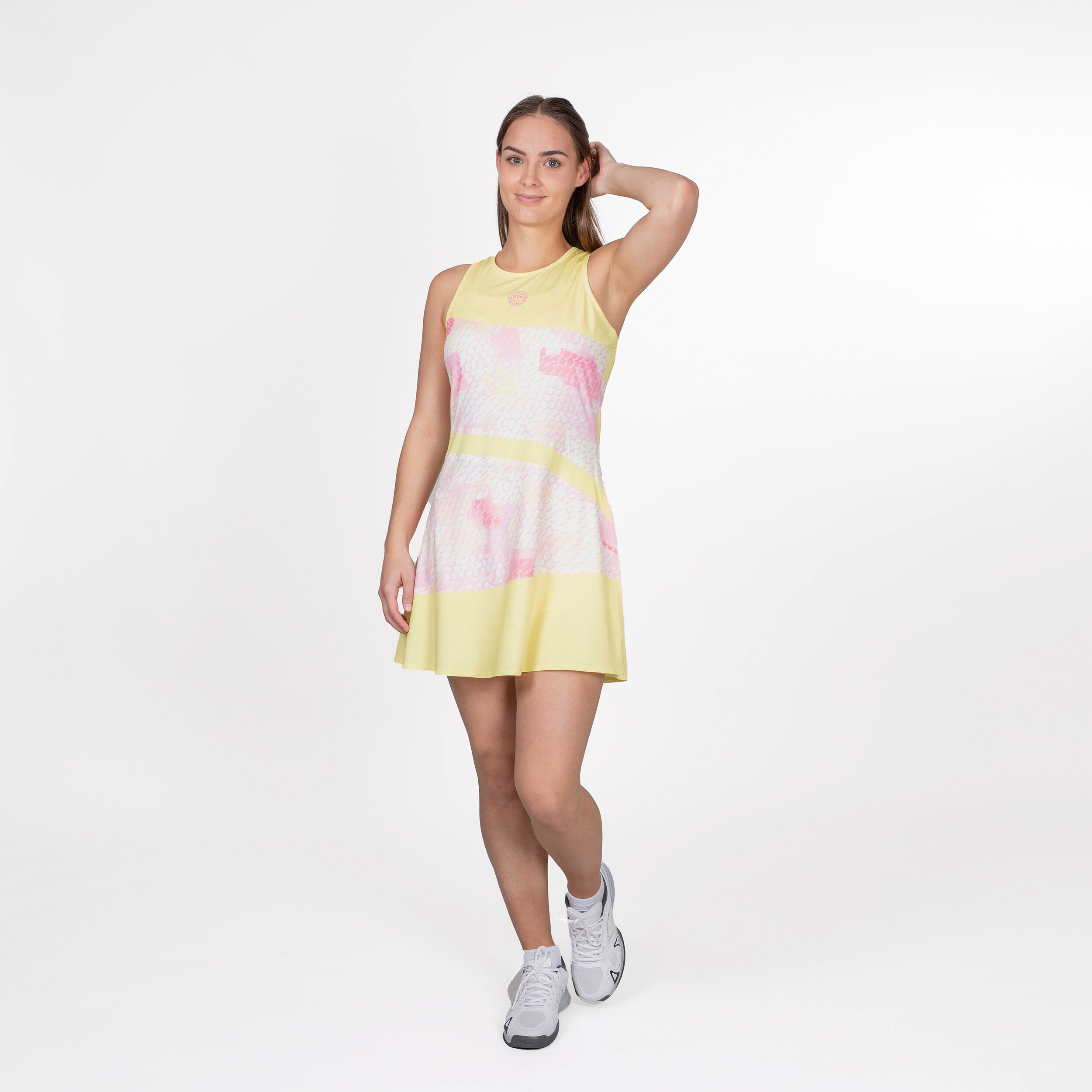 Zahai Tech 2in1 Kleid Damen - Gelb, Rosa