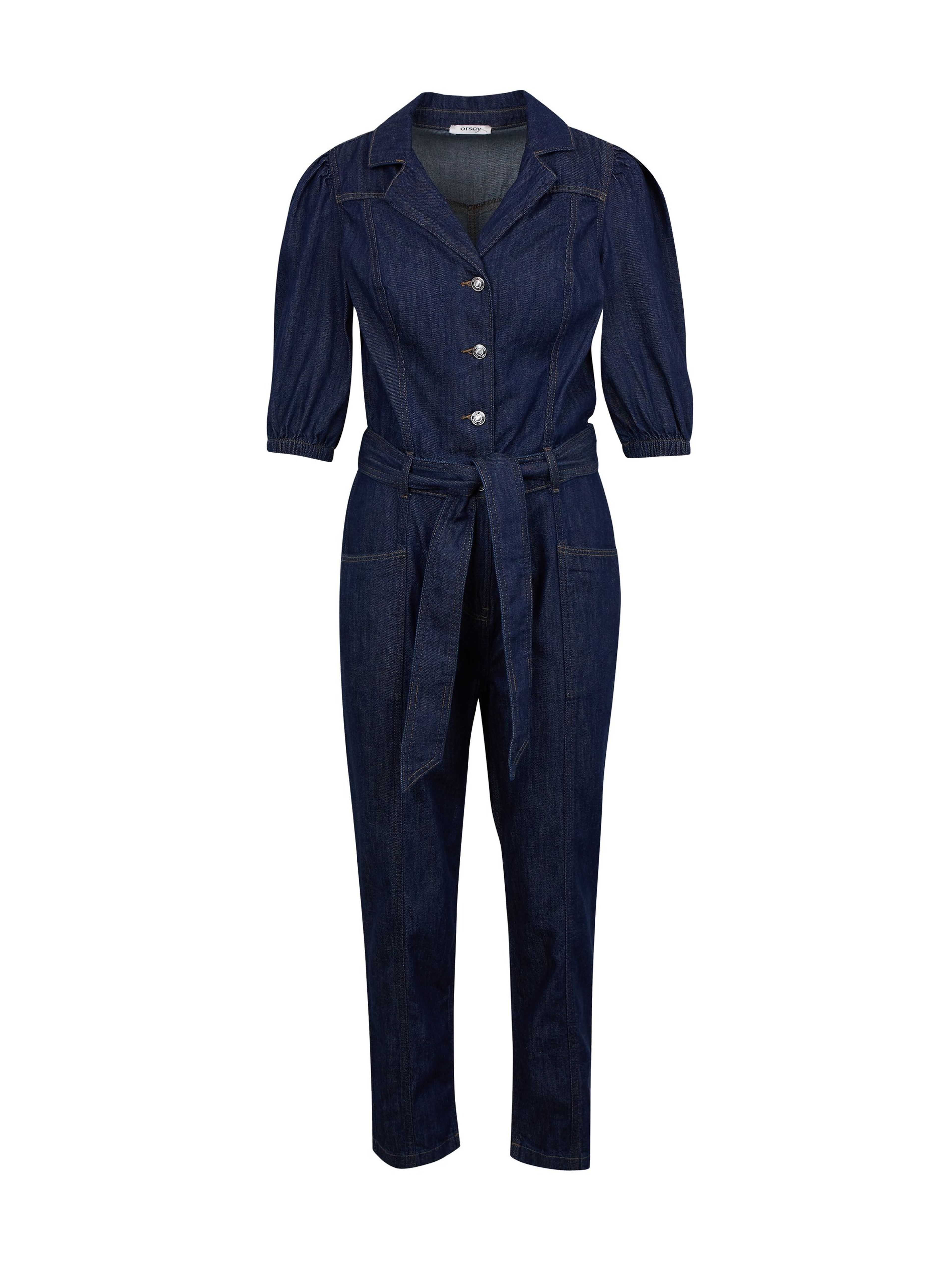 Dunkelblauer Damen-Jumpsuit aus Denim ORSAY