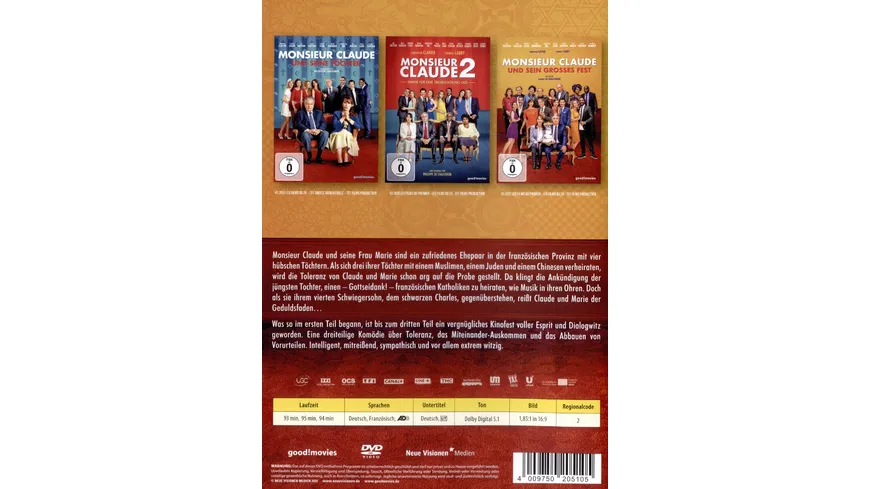 Monsieur Claude - Box 1-3  [3 DVDs]
