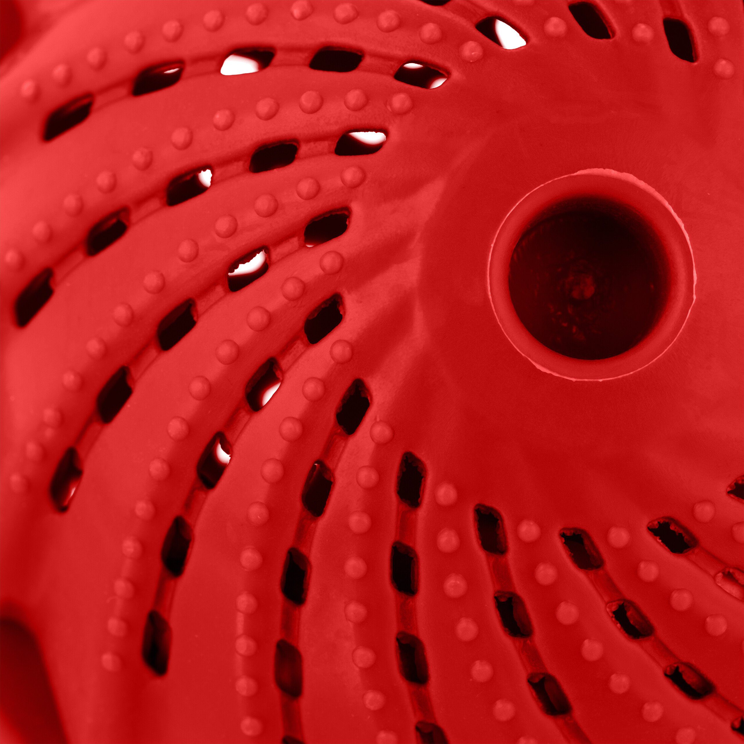 relaxdays Wäschekugel Roter Waschball 4er Set