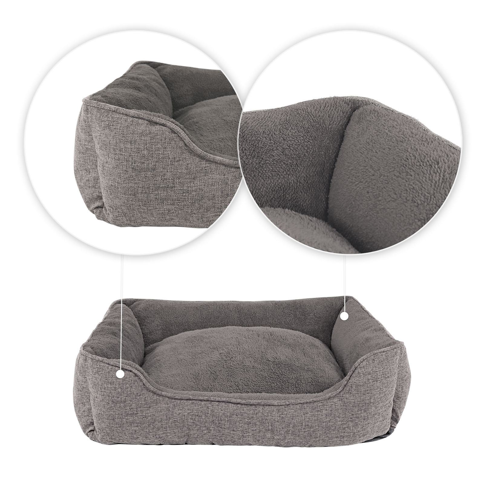 Lionto Hundebetten Lionto Hundebett meliert grau S