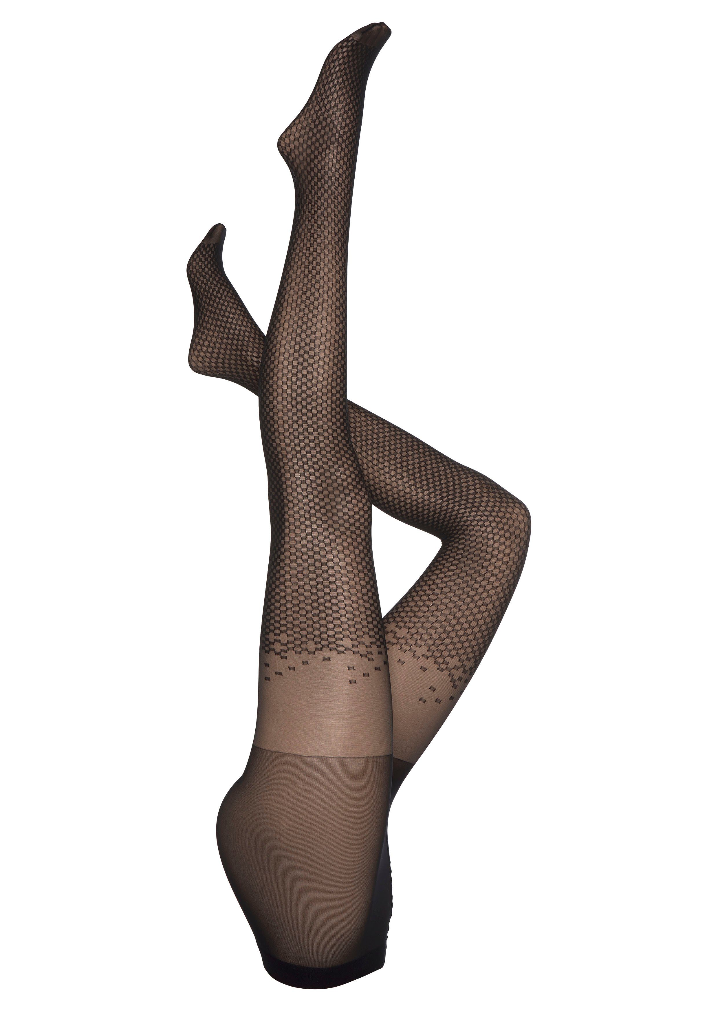 petite fleur gold Feinstrumpfhose 20 DEN im Overknee Design