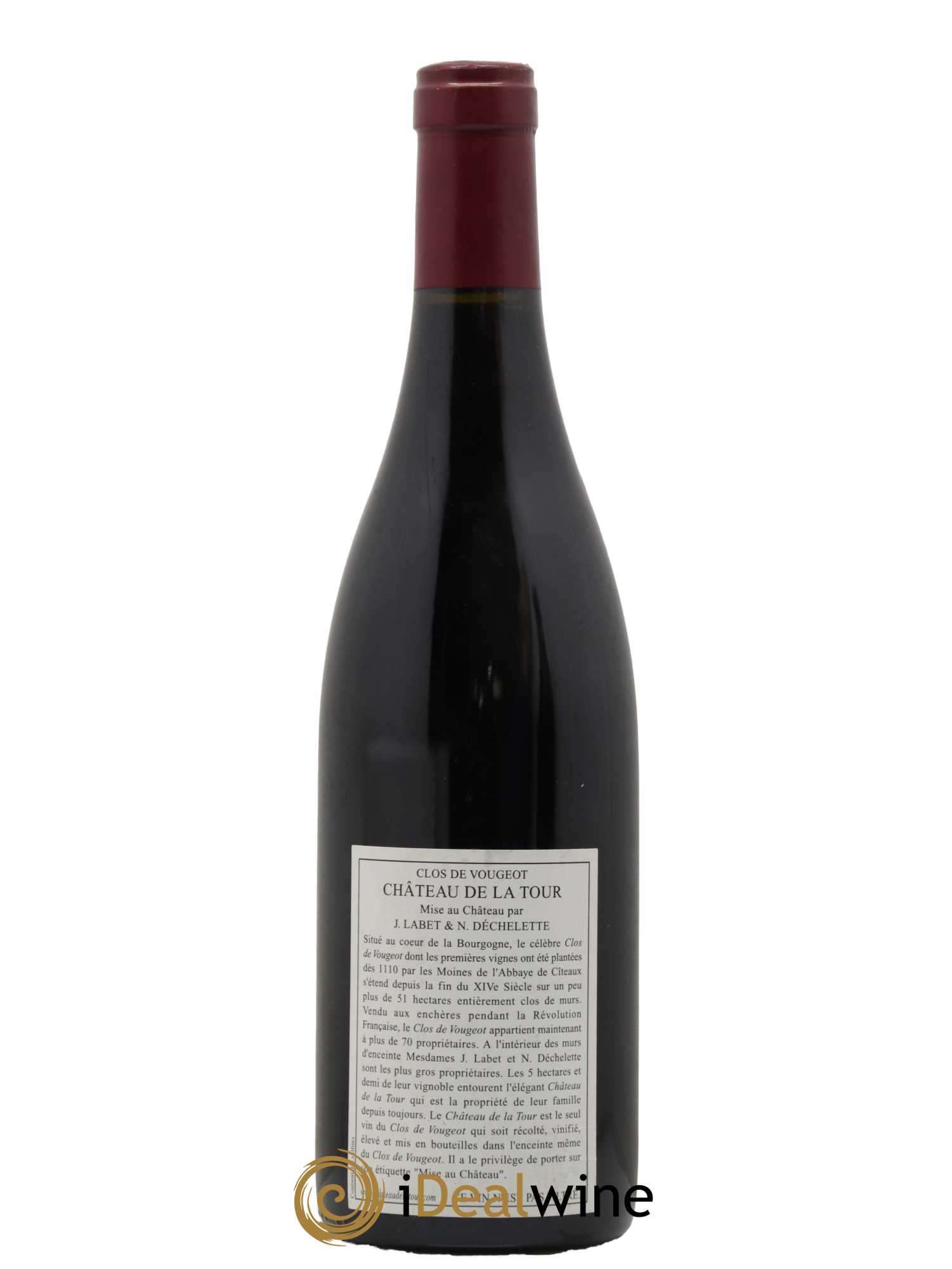 Clos de Vougeot Grand Cru Château de La Tour  2005 - Lot de 1 Bouteille