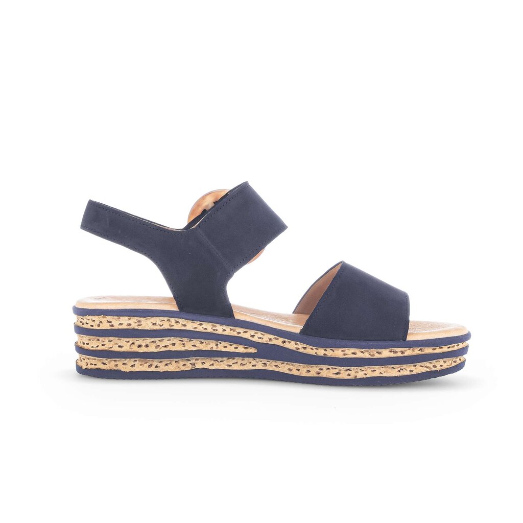 Gabor fashion Plateau Sandale blau