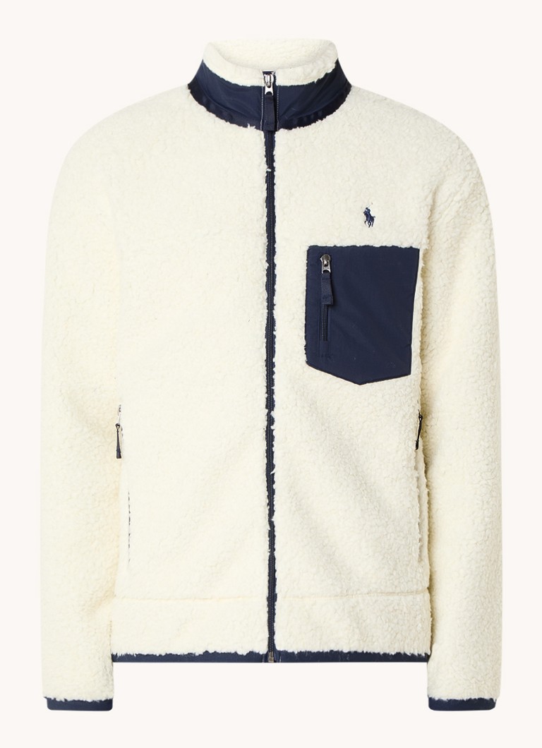 Ralph Lauren jakna z zadrgo in vezenim logotipom
