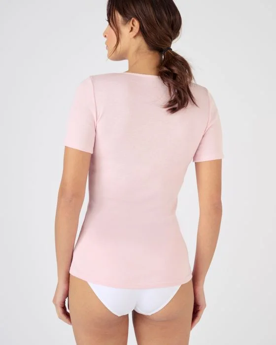 T-shirt manches courtes fine côte Thermolactyl