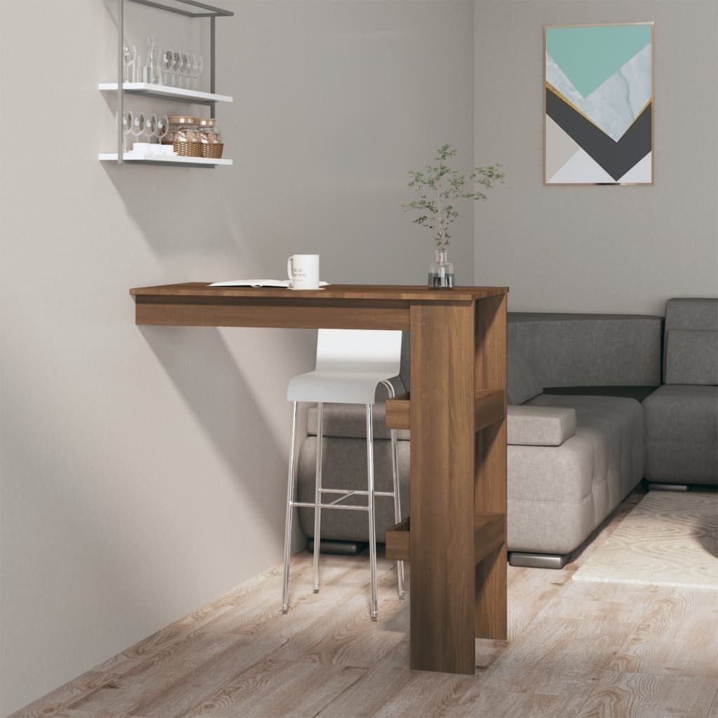 möbelando Tresentisch 3013730 (LxBxH: 45x102x103,5 cm), aus Holzwerkstoff in Braune Eichen-Optik