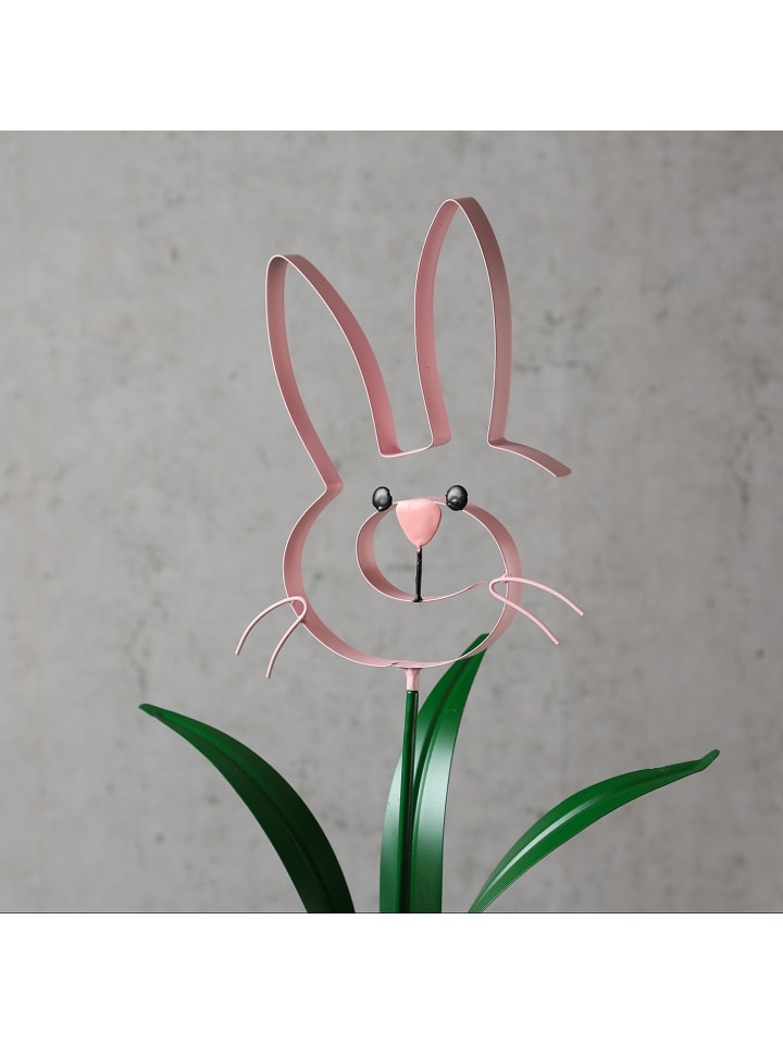 MARELIDA Hase BUNNY Osterhase Beetstecker Gartendeko H: 61,5cm in rosa günstig kaufen onesize