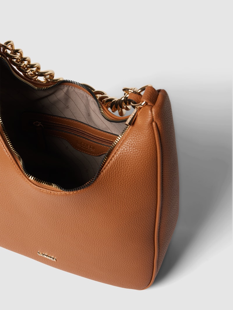 Handtasche in Leder-Optik Modell 'Josa' in cognac
