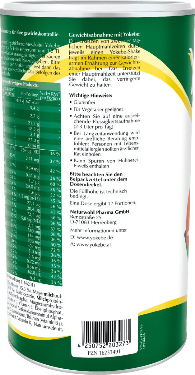 Diät Shake, Classic mit Bienenhonig, 500 g