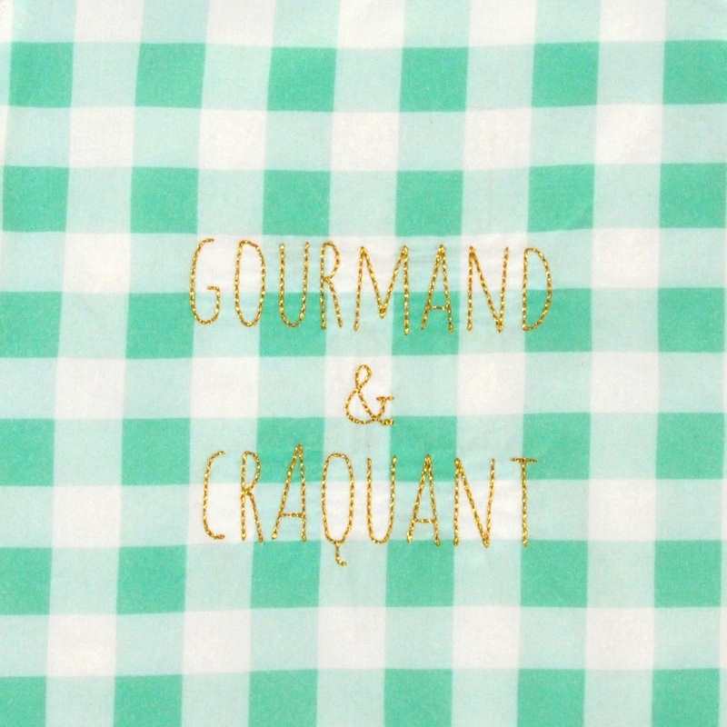 Serviette bavoir Gourmand & Craquant