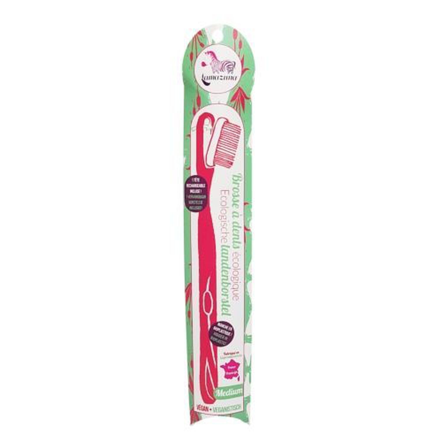 Lamazuna Lamazuna Brosse à Dents - Rechargeable Rouge Medium