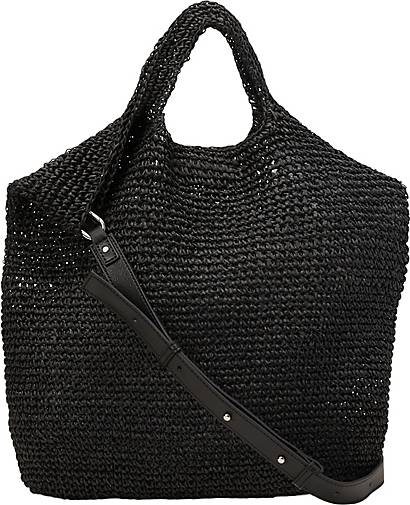 Marc O'Polo Raffia-Bast-Hobo-Bag mit abnehmbarer Leder-Innentasche