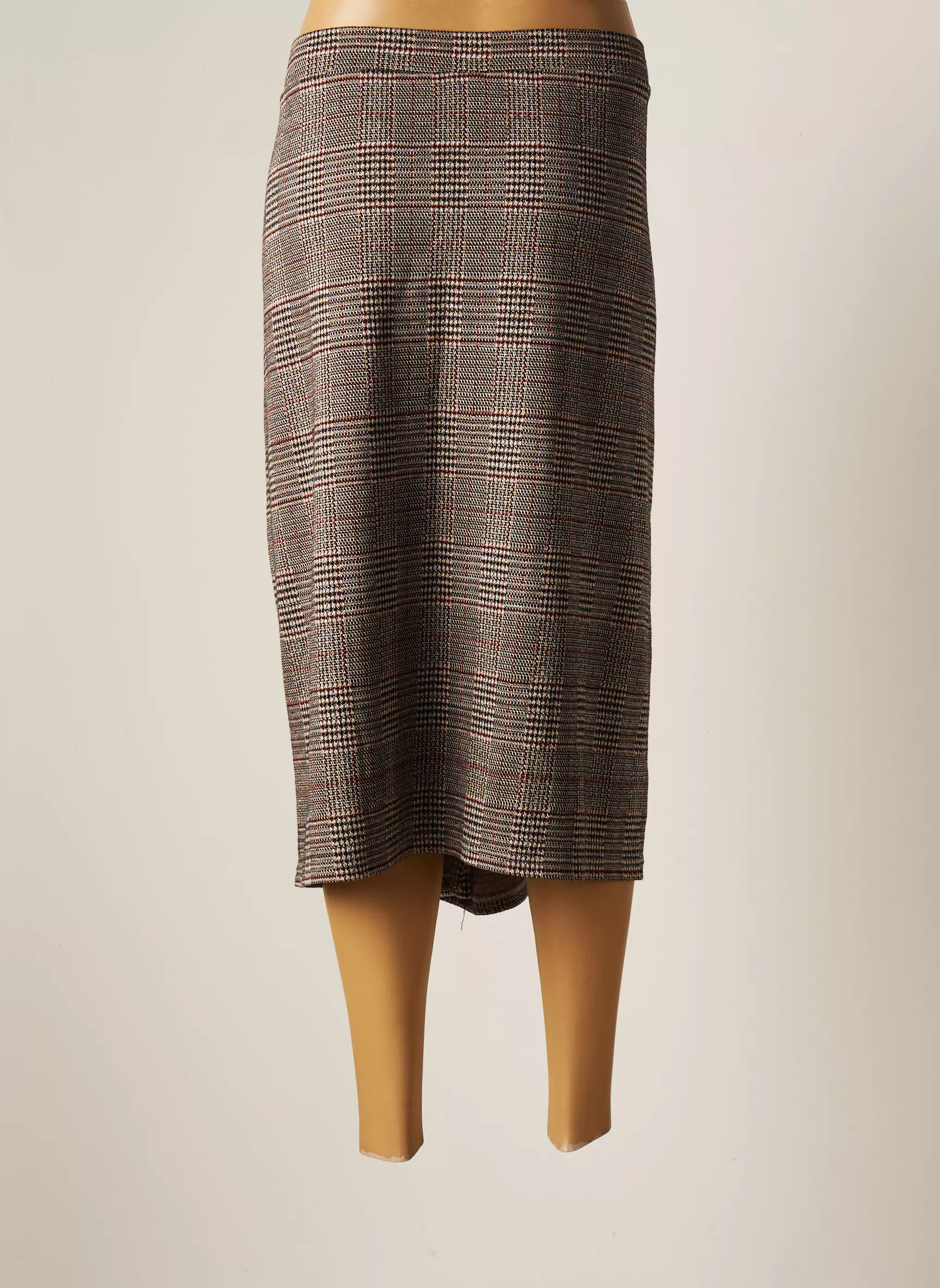 Ciso Jupes Mi Longues Femme couleur gris