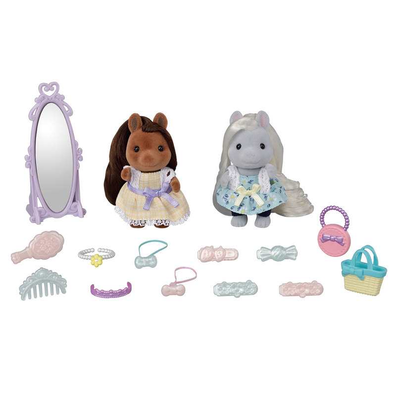 5650 Les amies poney et leurs kits de coiffure Sylvanian
