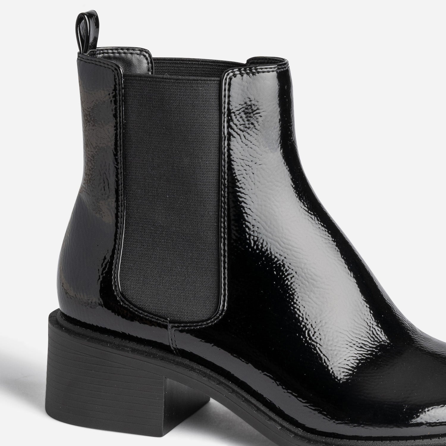 Chelsea boots noir verni