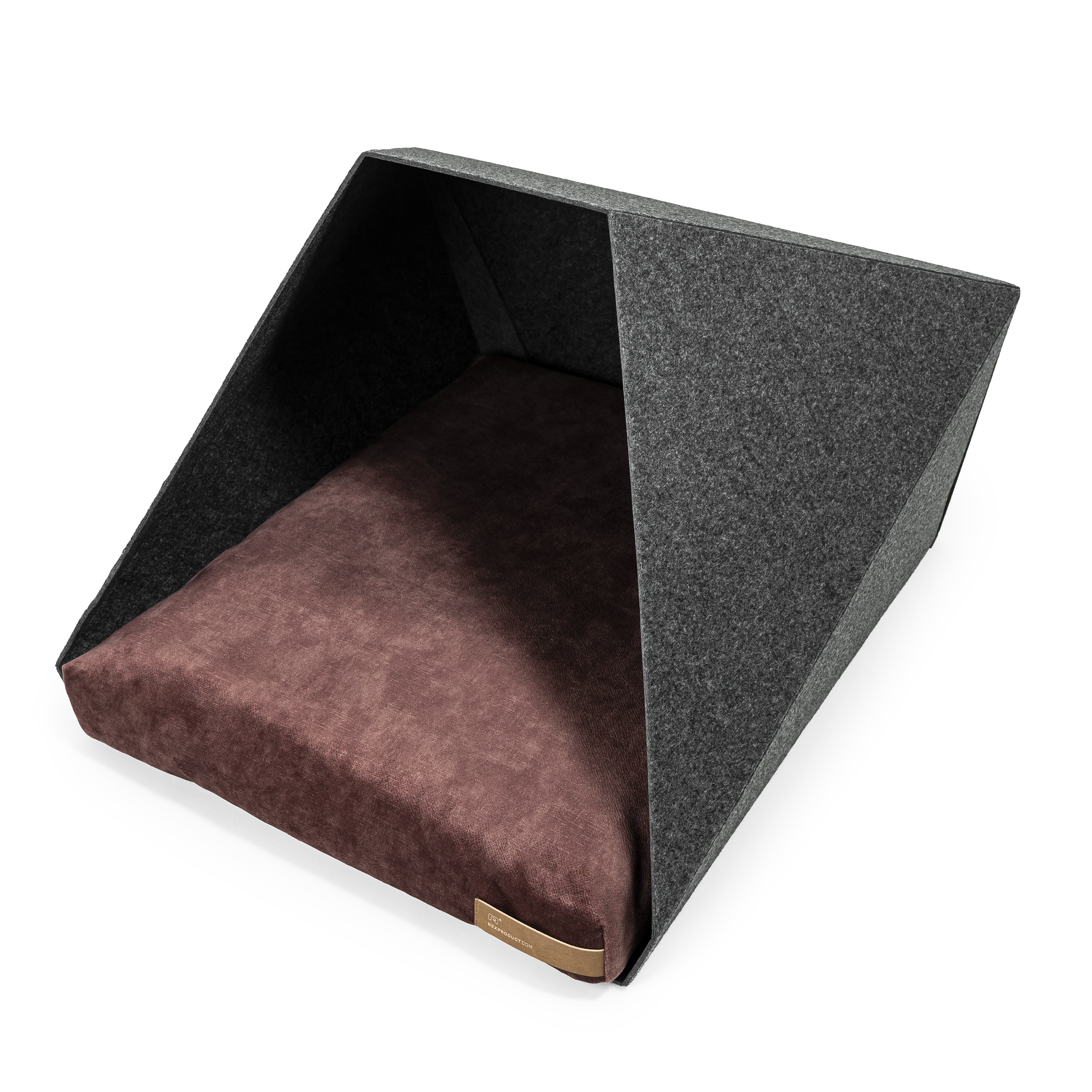 Rexproduct Hundehöhlen Rexproduct Home PetPocket dunkelgrau rot