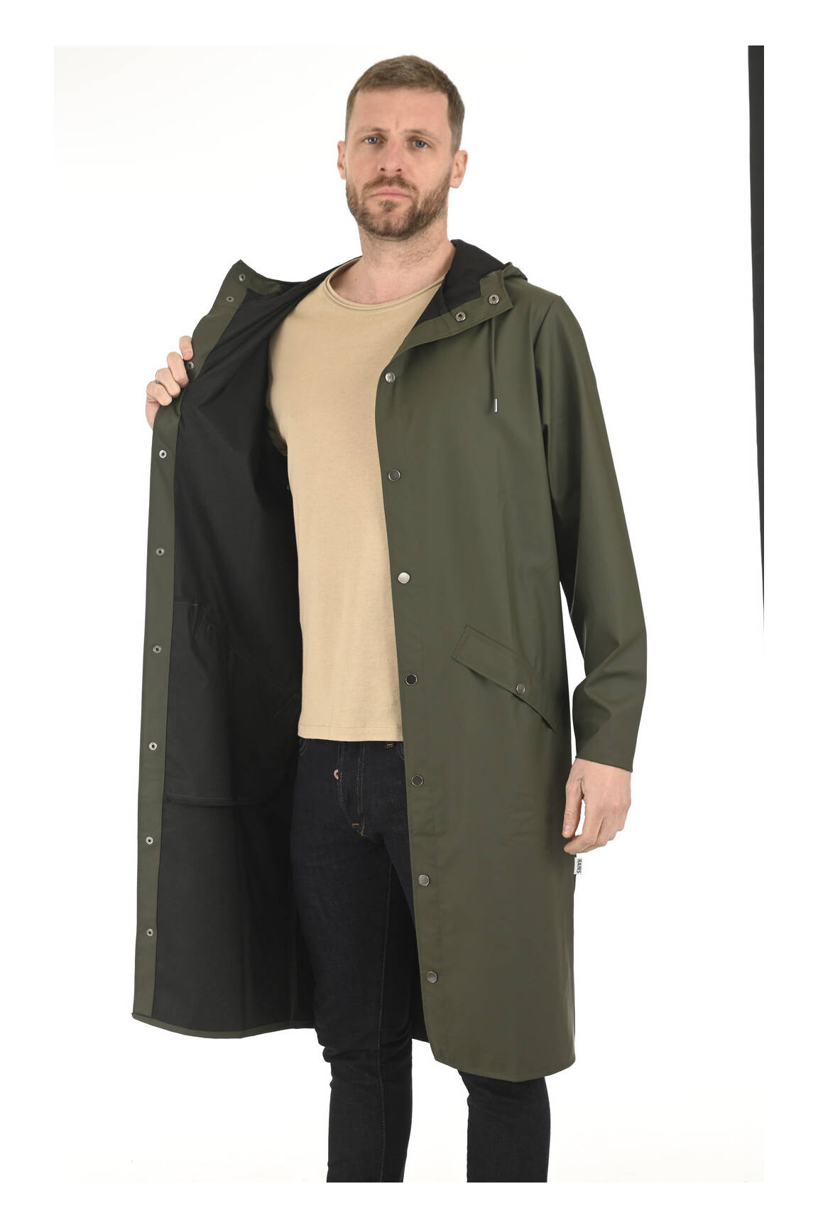 Rains Impermeables Trenchs Unisexe couleur vert