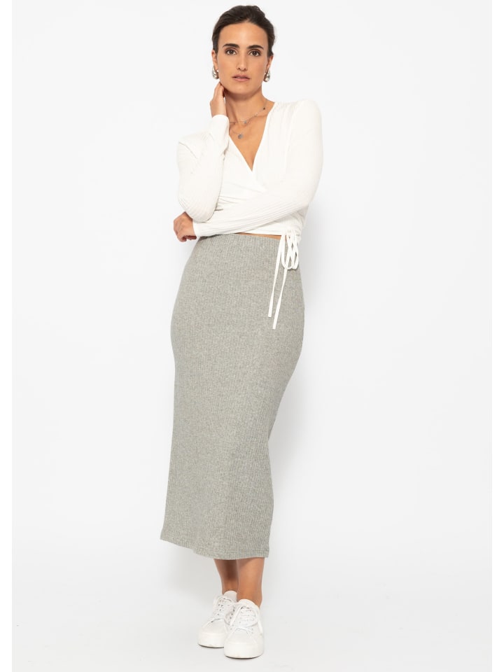 SASSYCLASSY Maxi Rock (Röcke) in Grau günstig kaufen