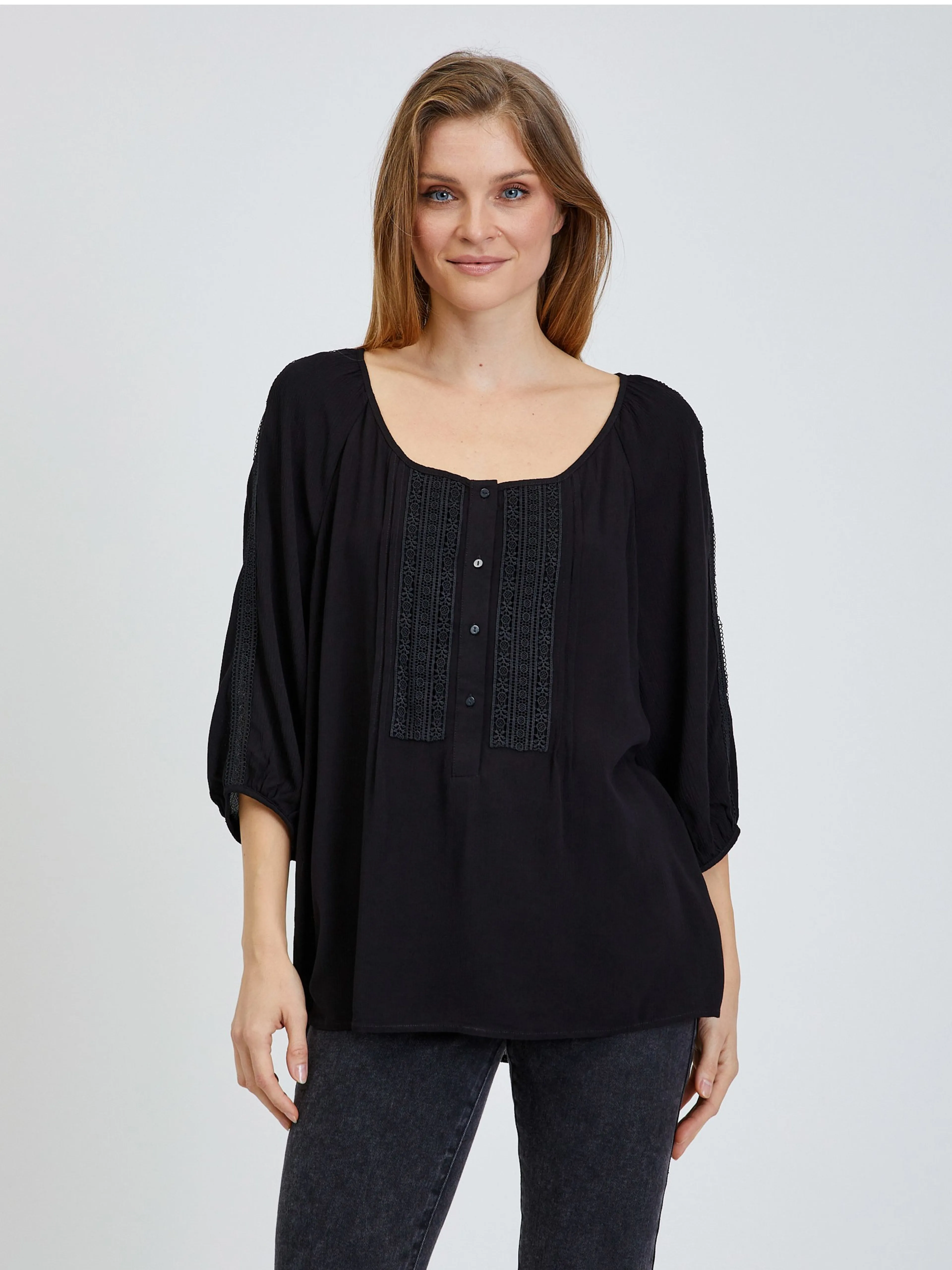 Schwarze Bluse ORSAY