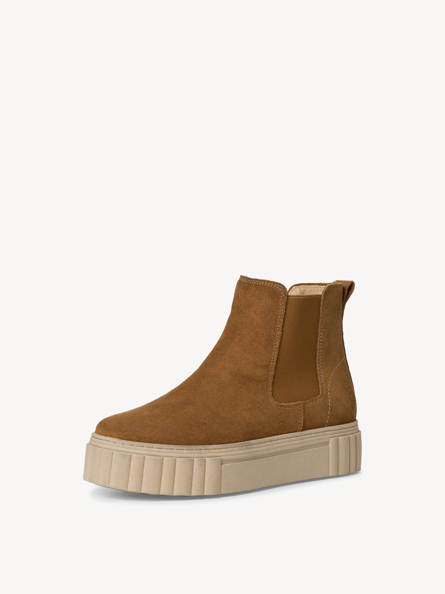 Bottine Chelsea en cuir - marron