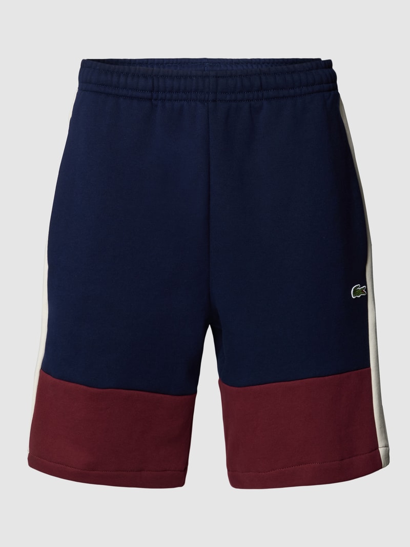 Sweatshorts mit Colour-Blocking-Design in dunkelblau