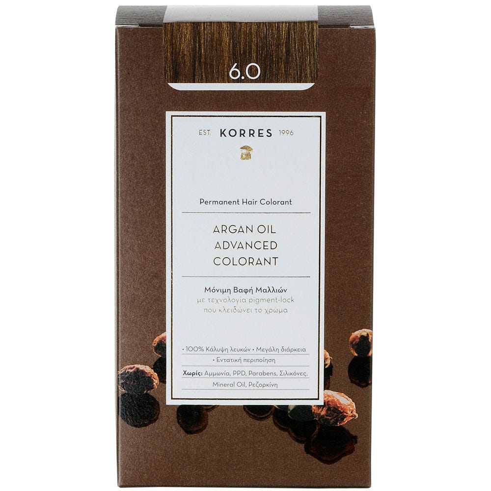 Korres Argan Oil Hair Colorant 6.0 Dark Blonde