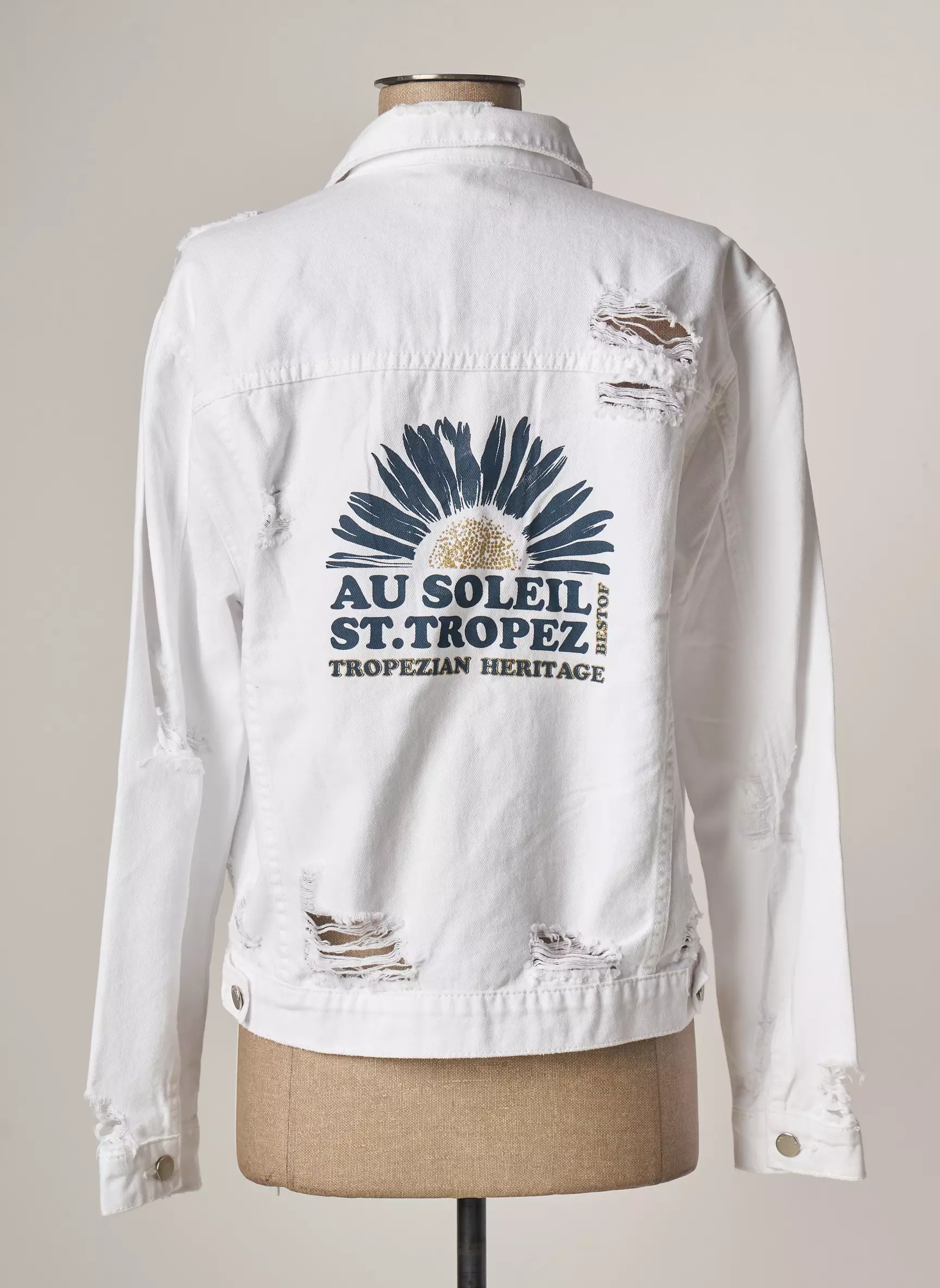 Au Soleil De St Tropez Vestesenjean Femme couleur blanc
