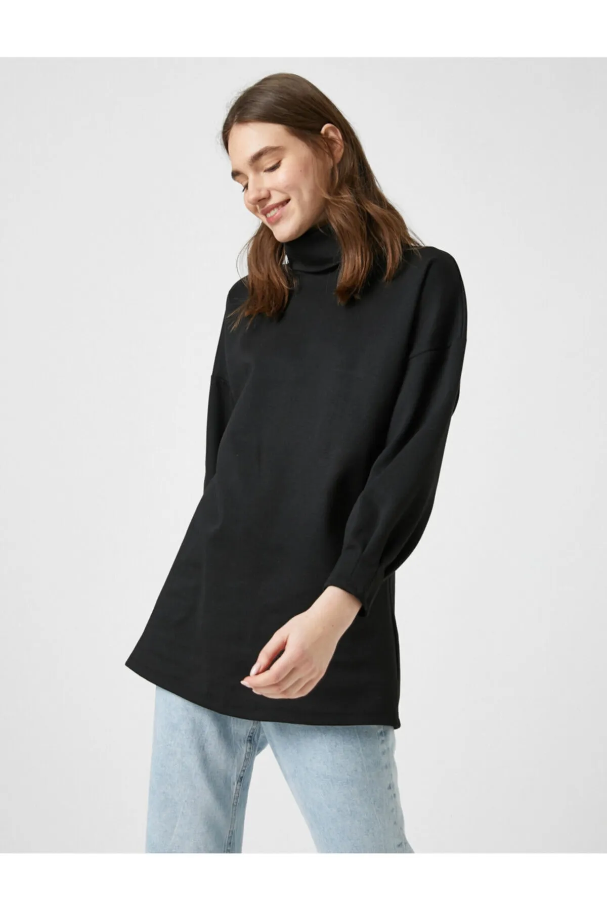 Koton  Schwarze Tunika für Damen 1KAK68954CK