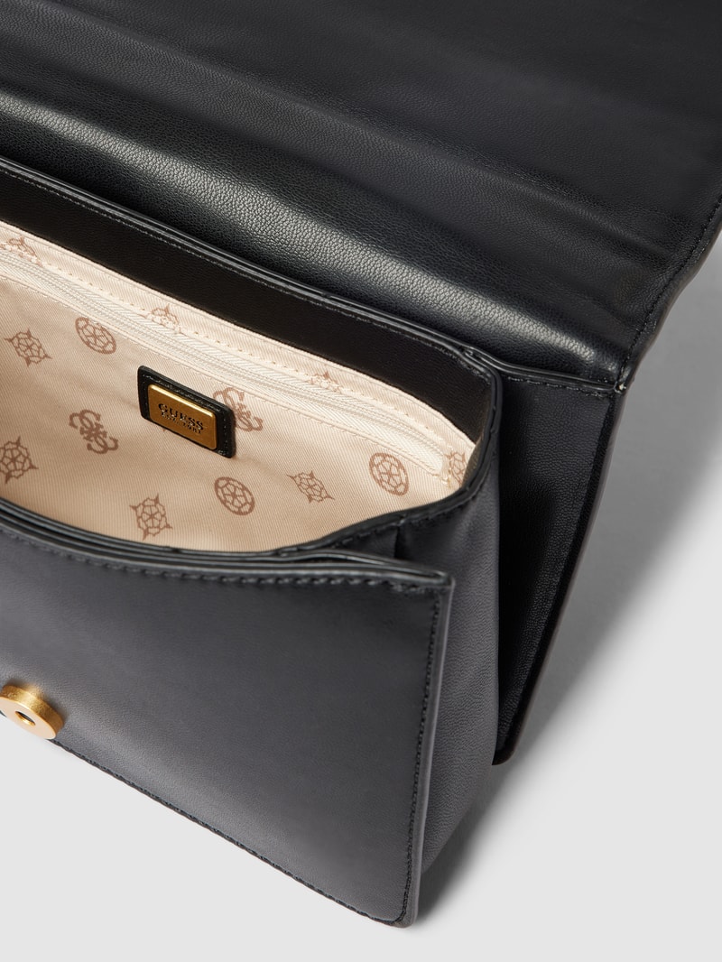 Crossbody Bag in Stepp-Optik Modell 'ABEY' in schwarz