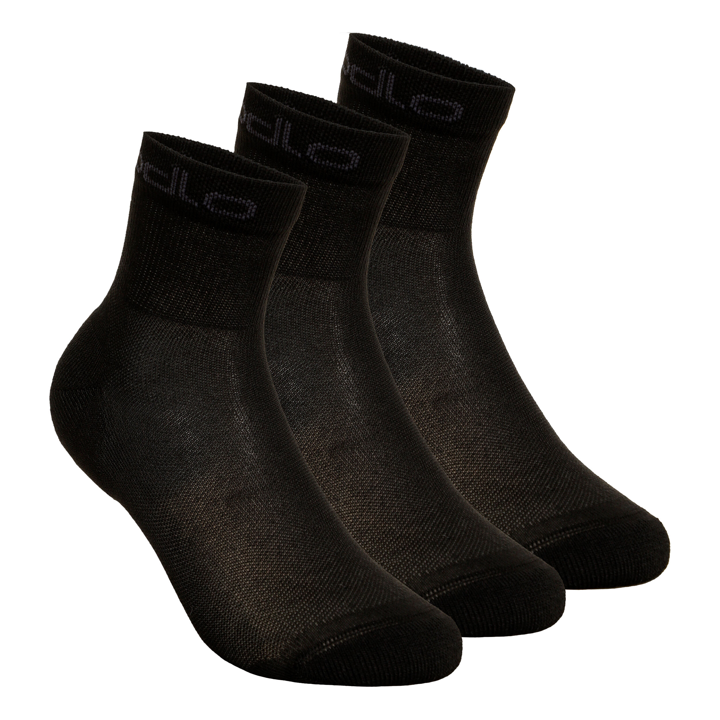 Quarter Active Sportsocken 3er Pack - Schwarz