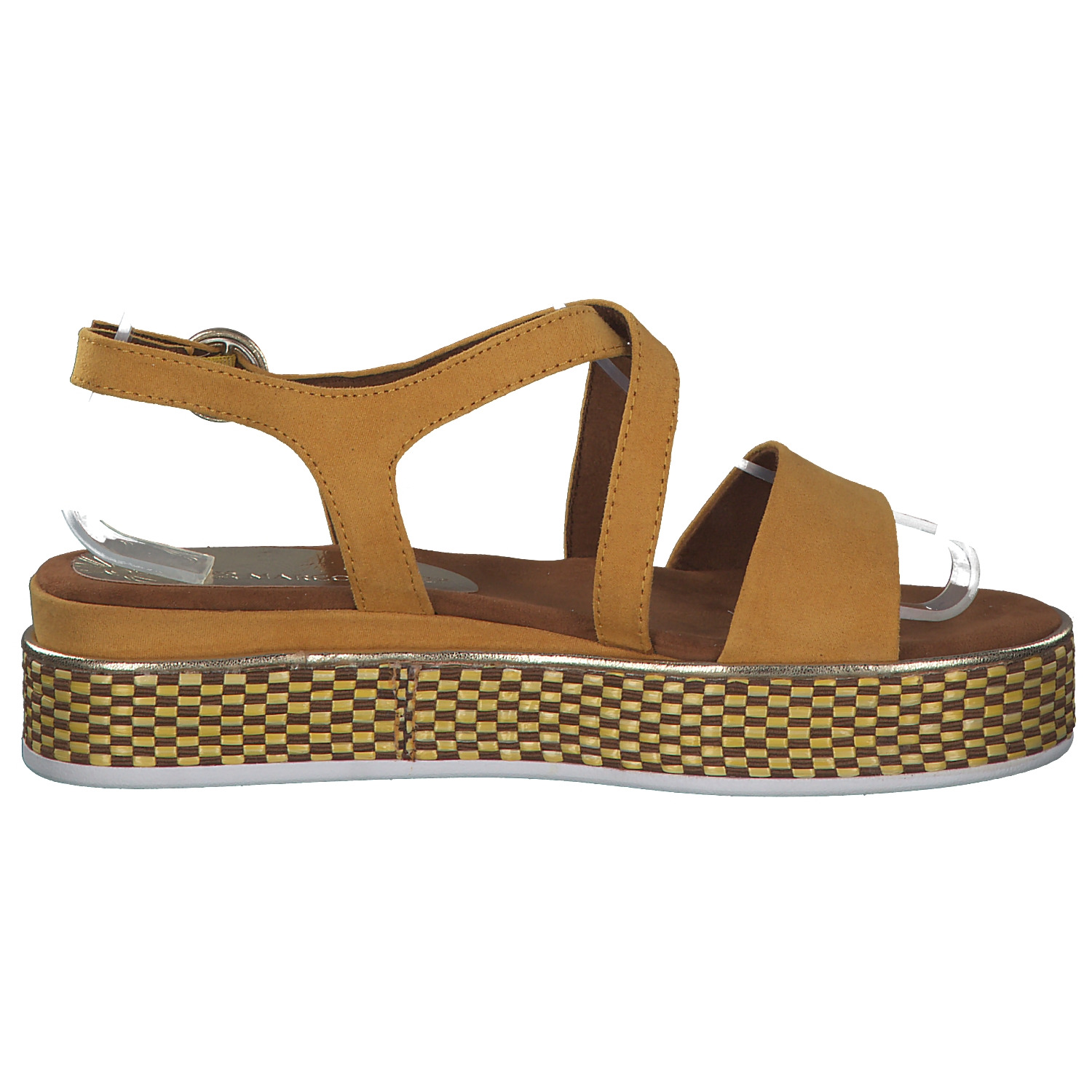 Marco Tozzi 28740, Klassische Sandalen, Damen, Gelb (Saffron Comb)