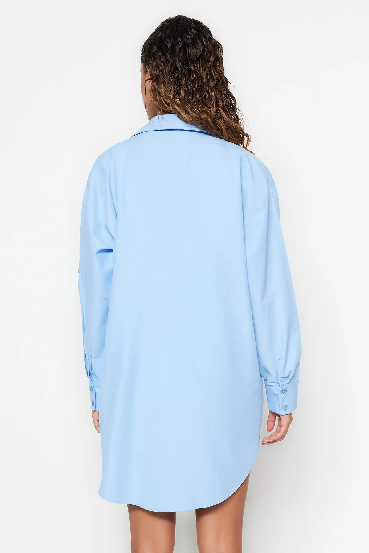 Trendyol Collection  Hellblaues gewebtes Hemd TBESS22GO0664
