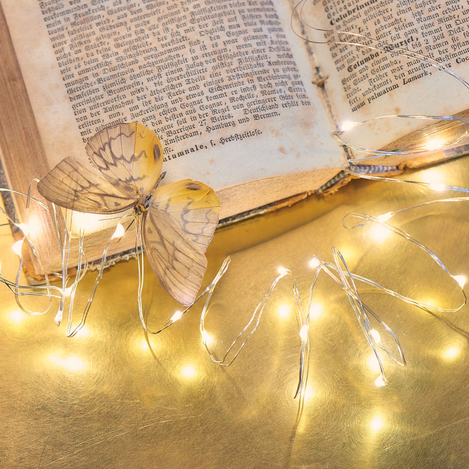 TWINE LIGHTS LED-Lichterkette 100 Lichter mit USB-Batteriefach
