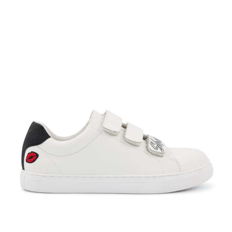 Baskets en cuir Edith shine bright