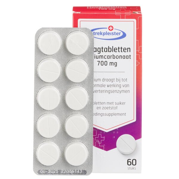 Trekpleister kalsiumkarbonaatti 700 mg vatsatabletit 60 kpl