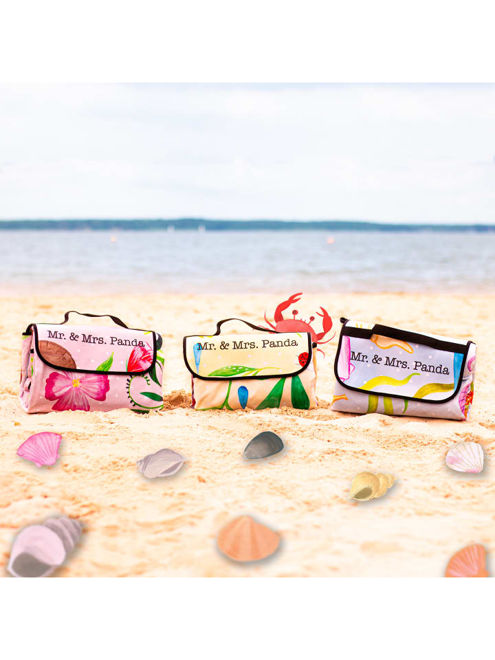 Mr. & Mrs. Panda Picknickdecke Unter dem Meer mit Spruch in Bunt günstig kaufen onesize