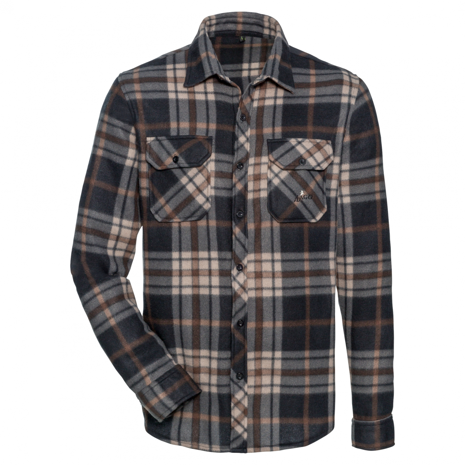 il Lago Basic Herren Fleecehemd Winterberg