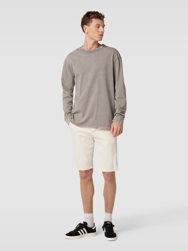 Slim Fit Chino-Shorts mit Eingrifftaschen in beige