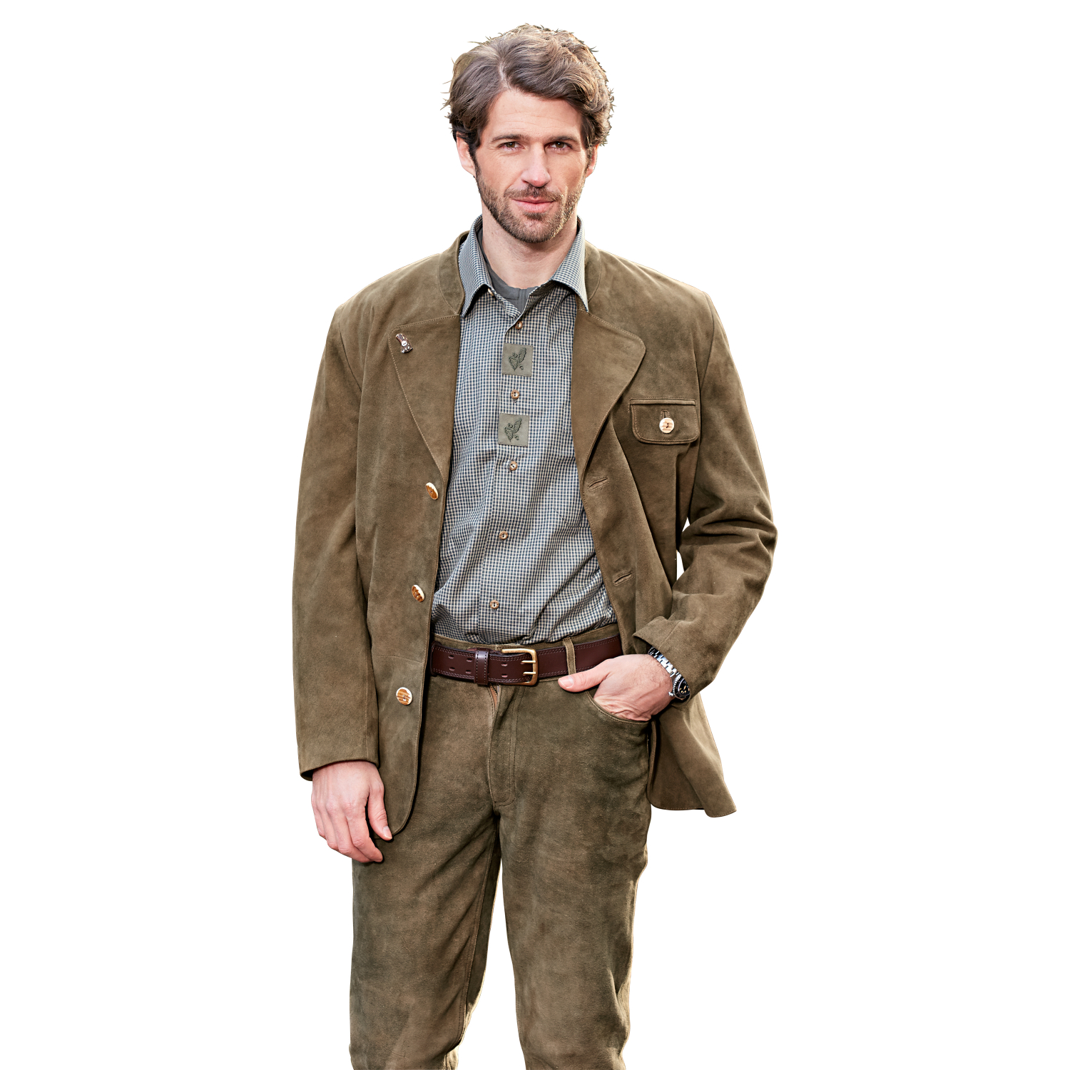 il Lago Prestige Herren Lederblazer Isar