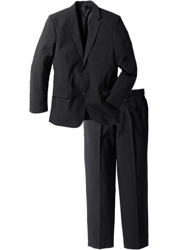 Anzug aus recyceltem Polyester (2-tlg. Set): Sakko und Hose