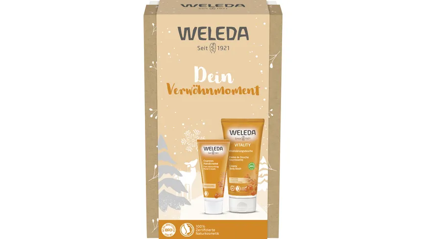 WELEDA Dein Verwöhnmoment Sanddorn Geschenkpackung
