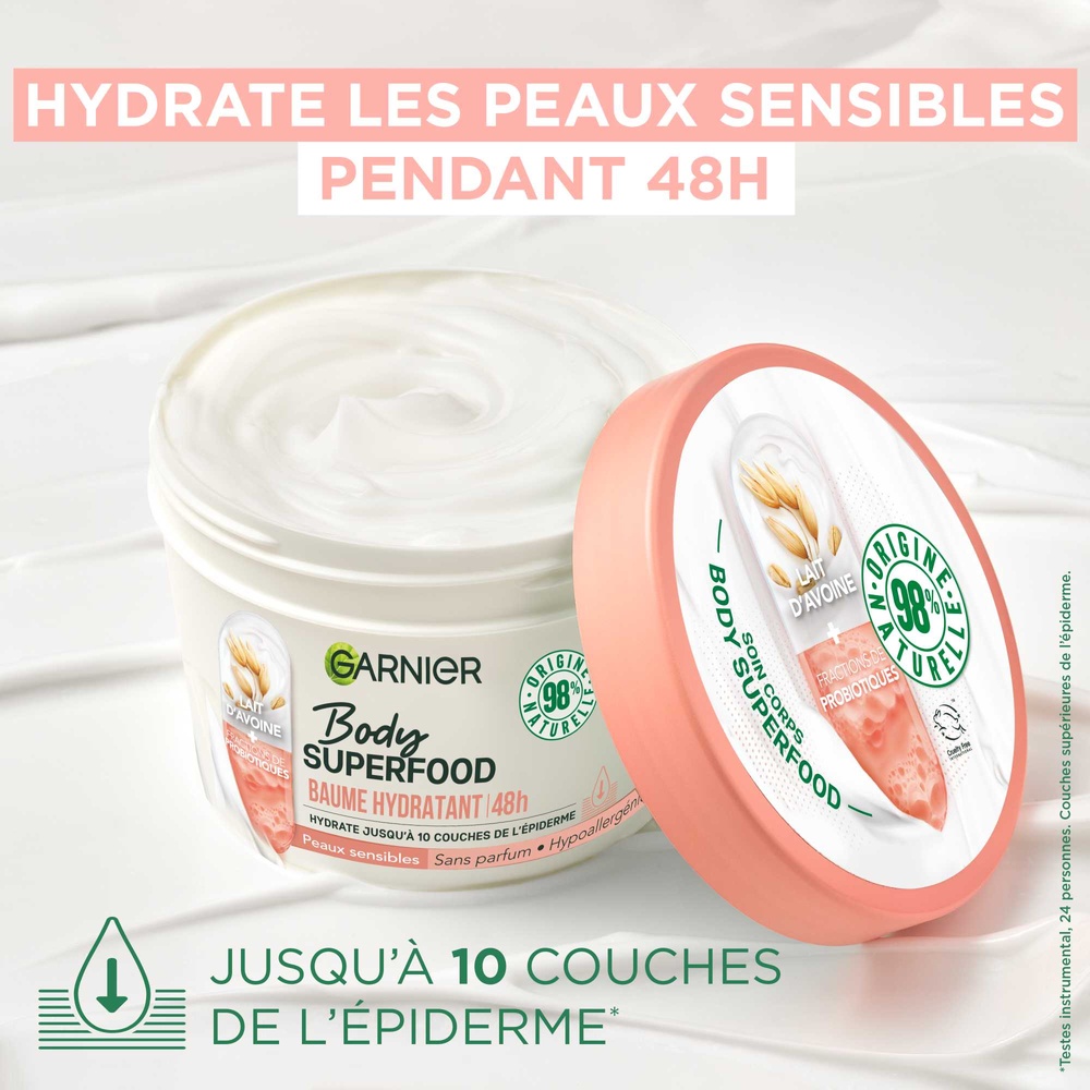 garnier Baume hydratant Lait d'Avoine et Probiotiques Baume hydratant