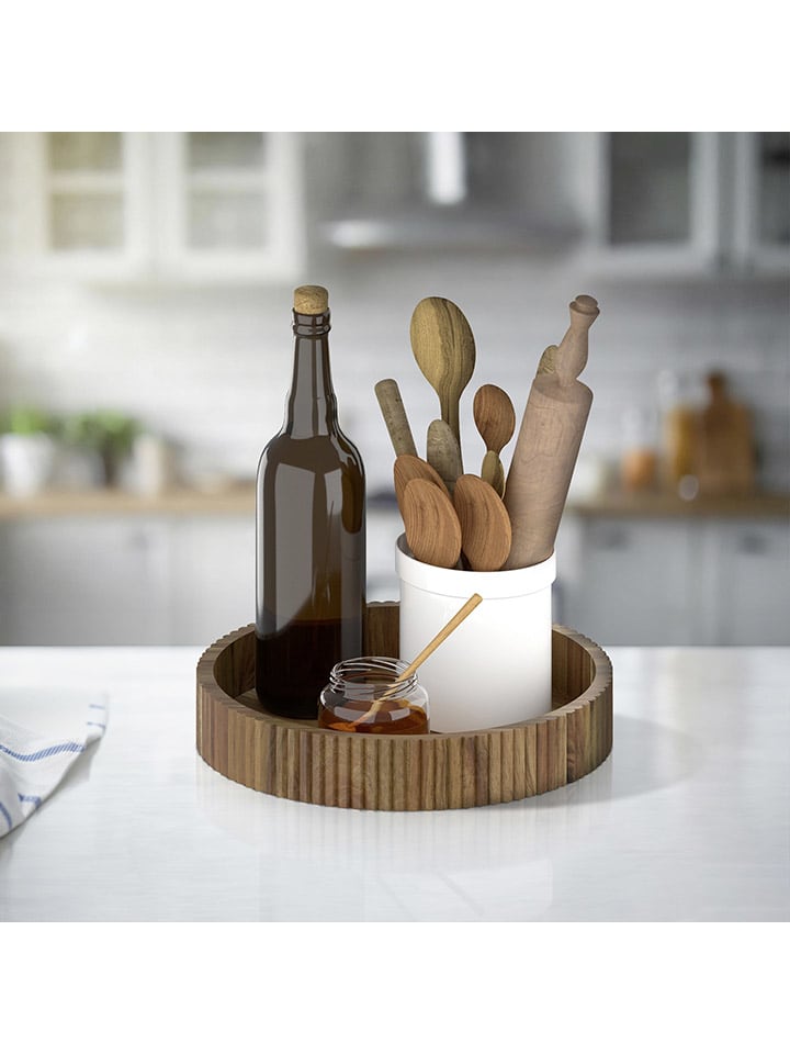 Wenko Drehbares Tablett in Bambus - Ø 29,5 cm günstig kaufen onesize