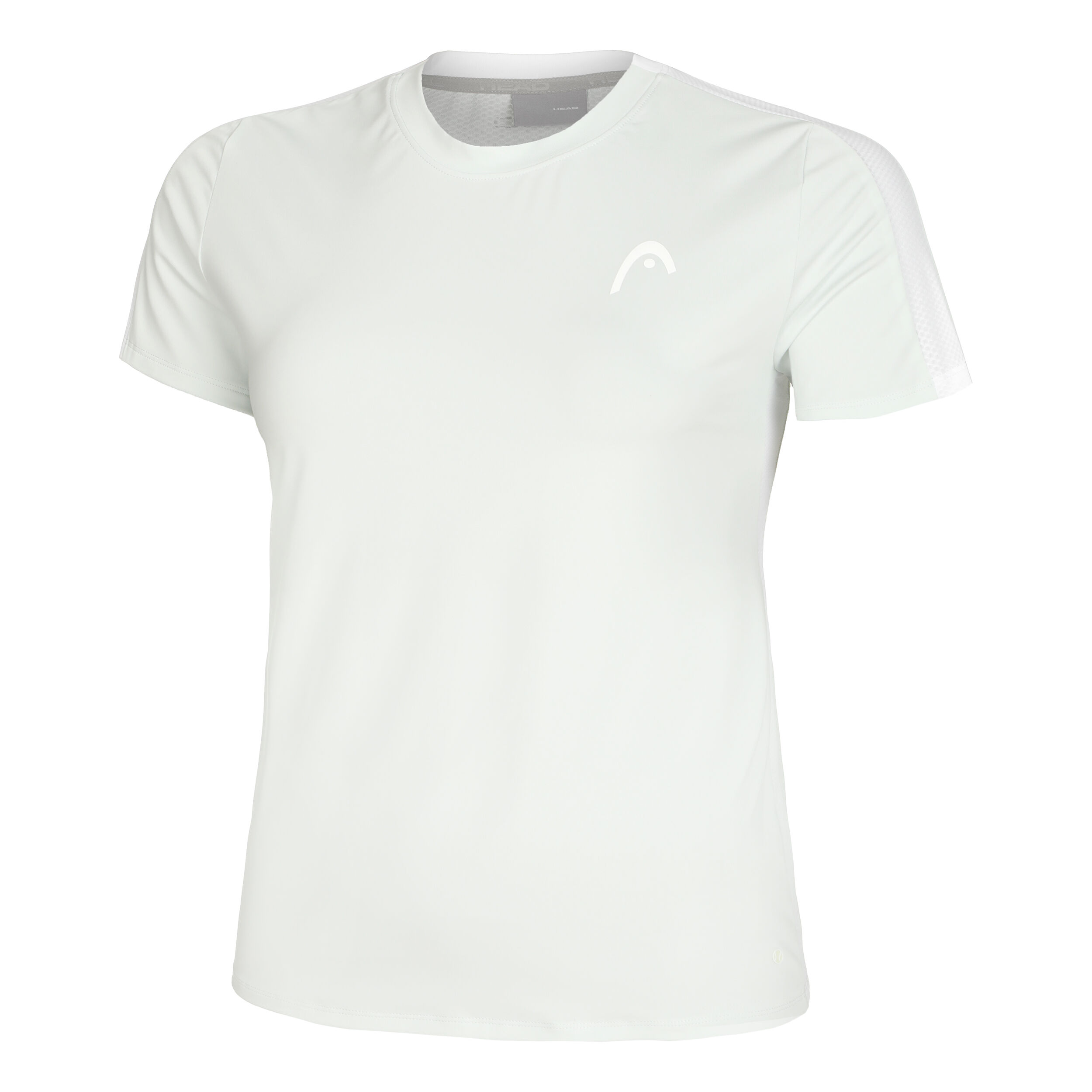 Tie-Break T-Shirt Damen - Hellgrau, Weiß
