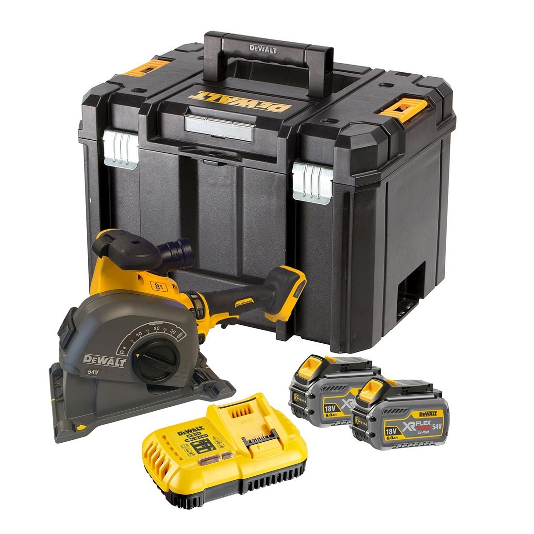DeWalt DCG200T2-QW Rezač za utore Flexvolt 54 V 6,0 Ah Li-ion 0-32 mm