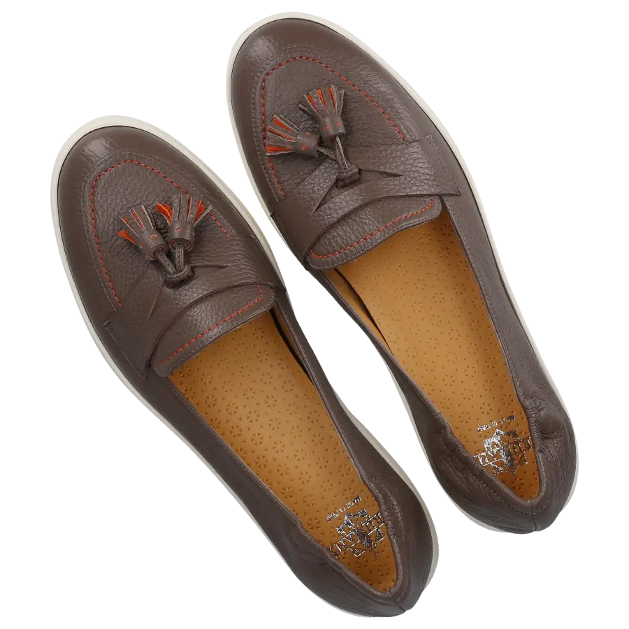 Truman's - Slip Ons 9701 Kalbsleder - grau
