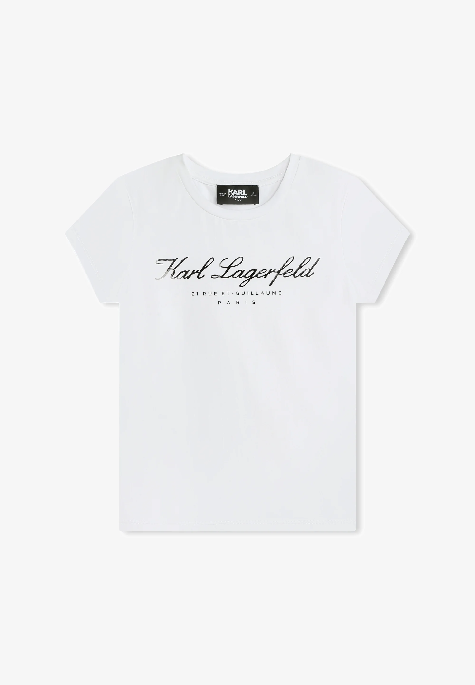 Camiseta infantil con estampado de KARL LAGERFELD