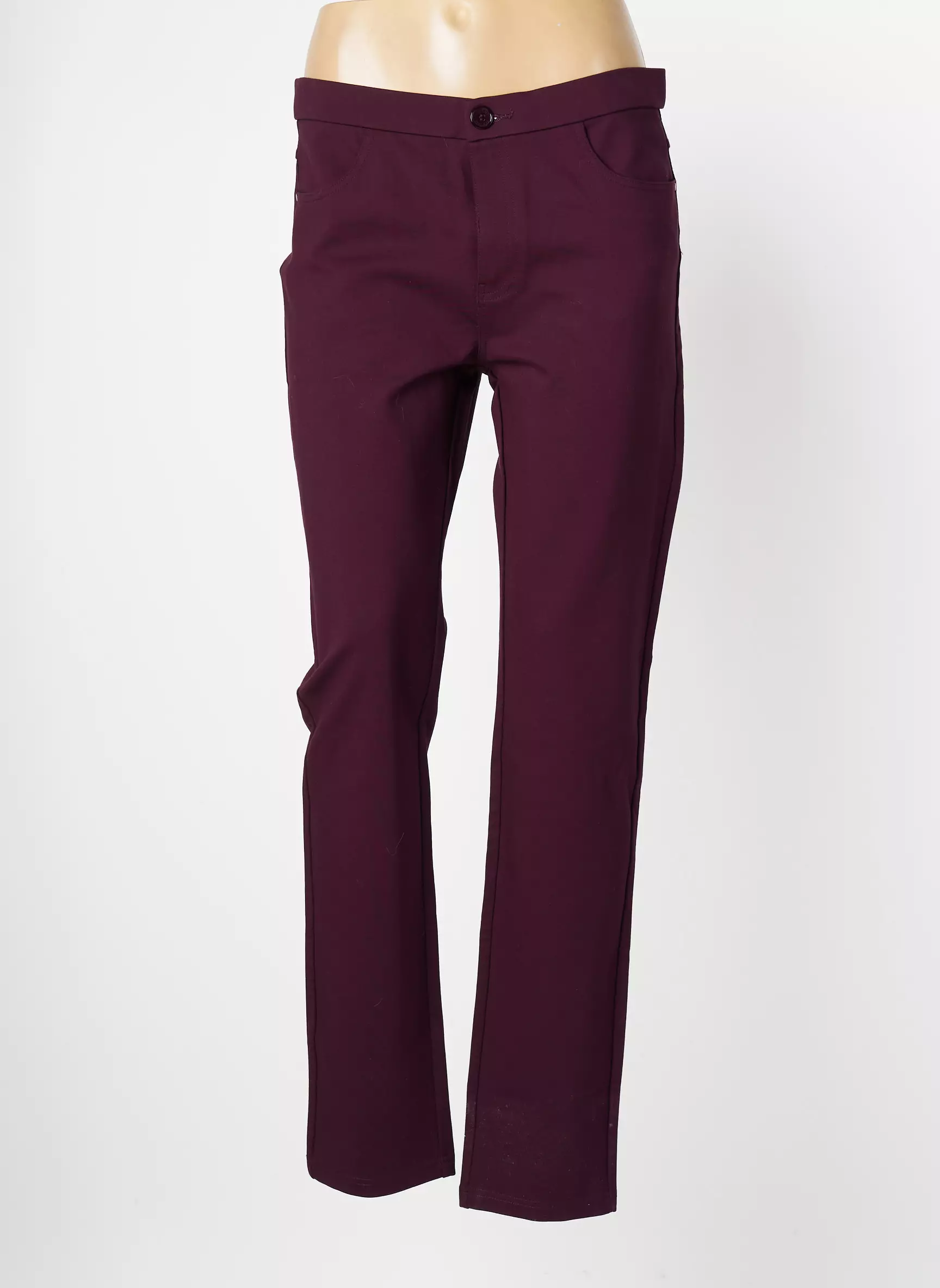 Youline Pantalons Droits Femme couleur violet